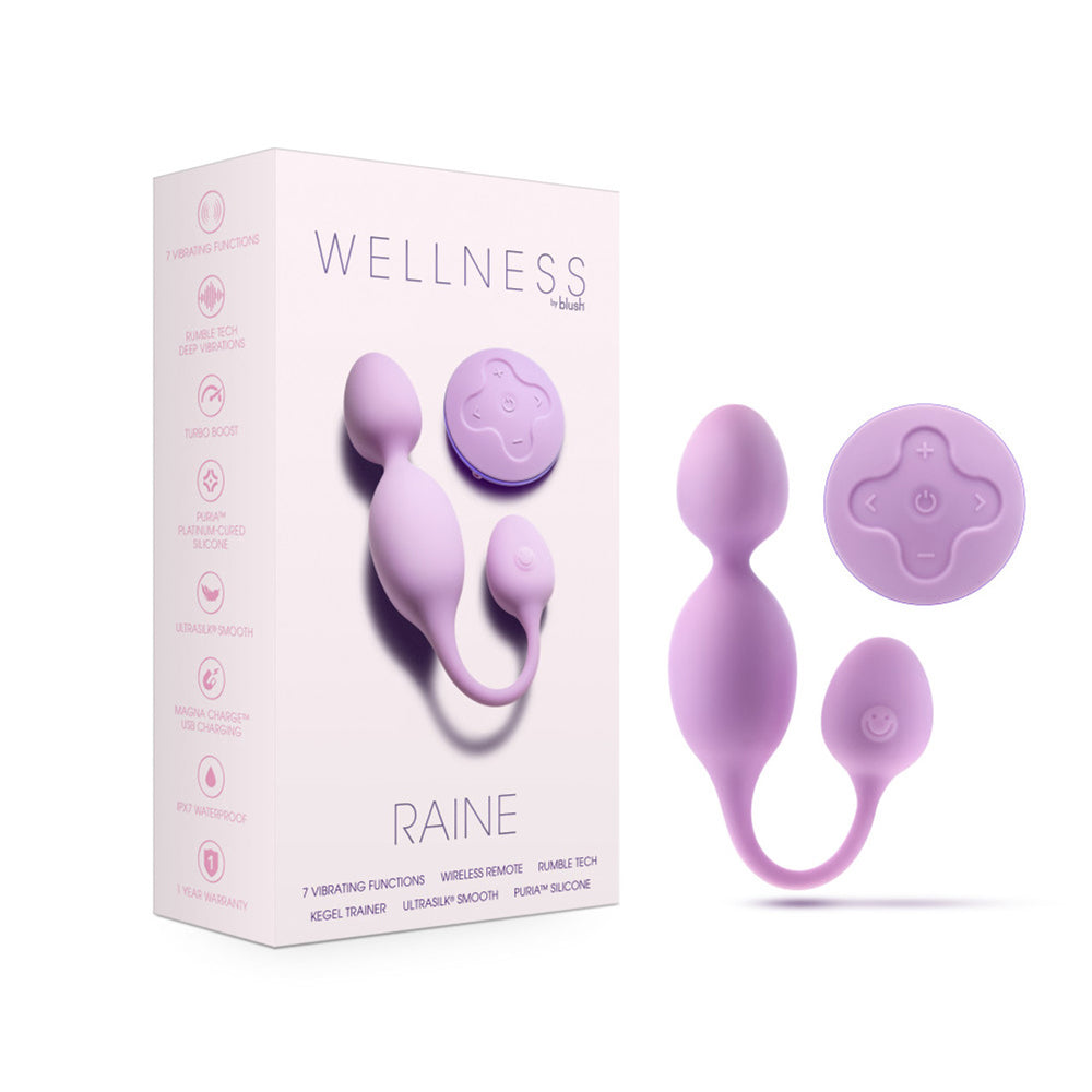 Wellness Raine Vibrating Kegel Ball Lilac | 819835028109 | Discreet Personal Wellness