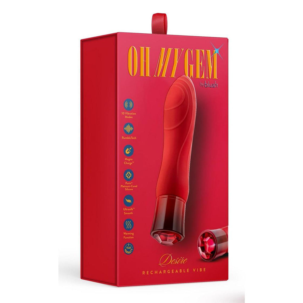 Oh My Gem Desire Ruby | 819835029458 | Discreet Personal Wellness