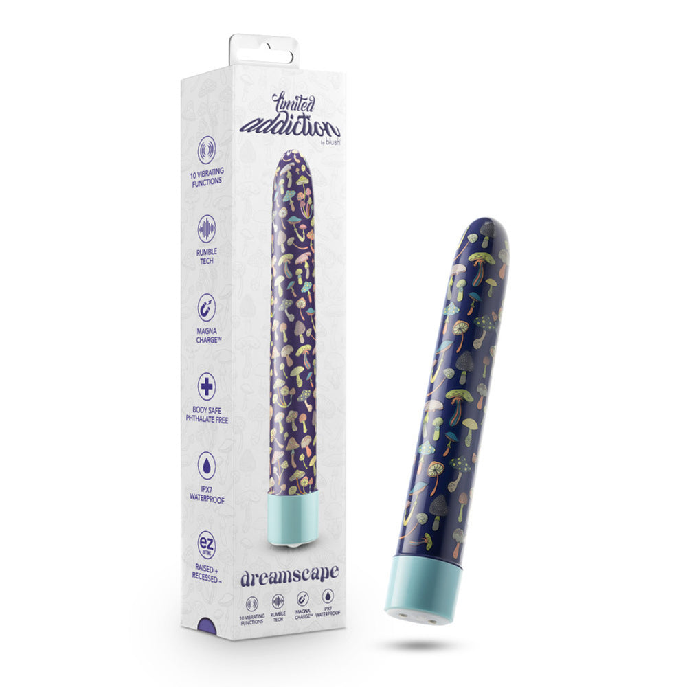 Limited Addiction Dreamscape 7" Rechargeable Vibe Blue | 819835029915 | Discreet Personal Wellness