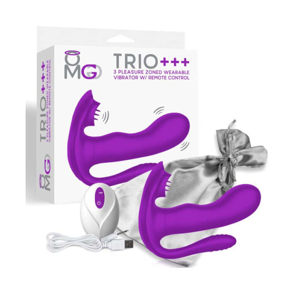 Omg Trio+++ Purple | 831868006473 | Discreet Personal Wellness