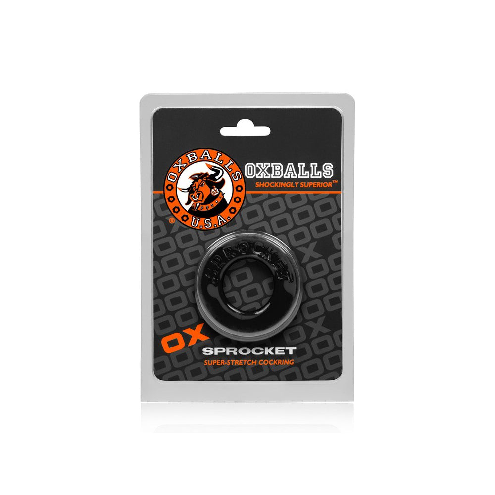 Sprocket Penis Ring Black | 840215100399 | Discreet Personal Wellness