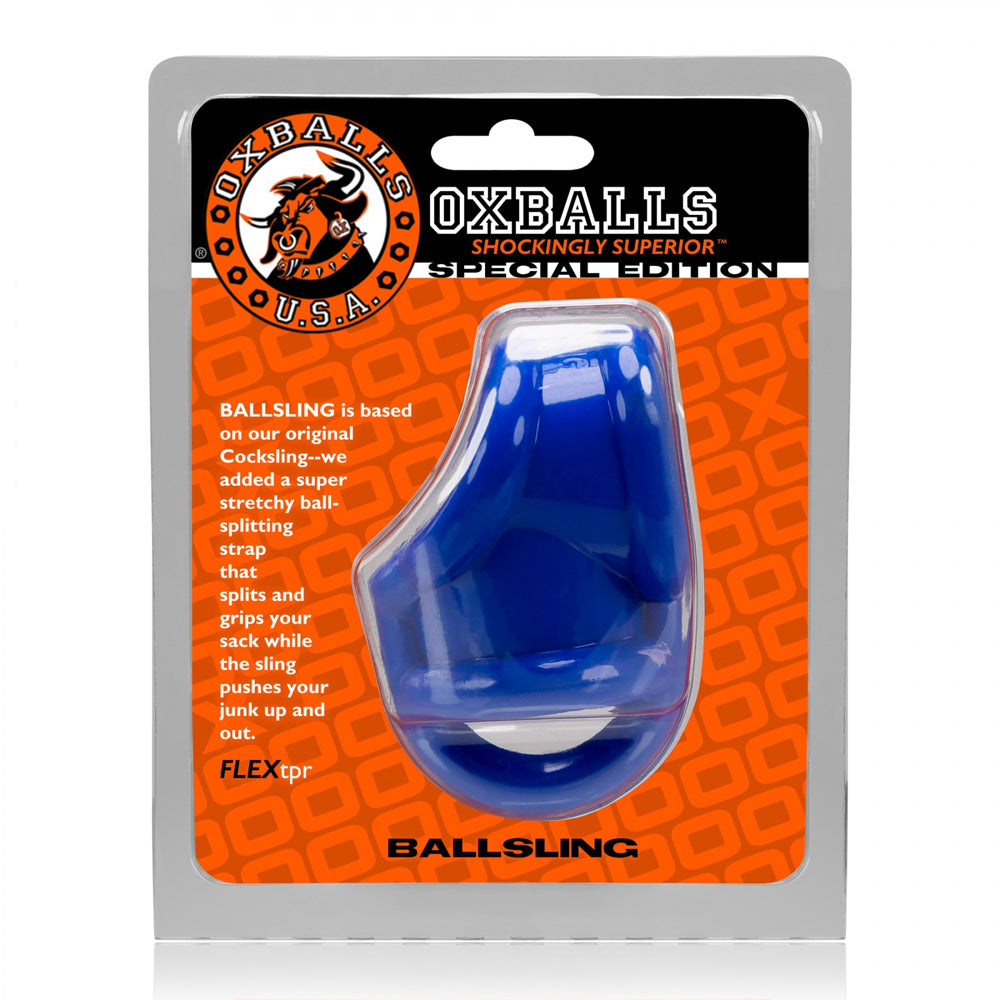 Ballsling Ball-Split-Sling Police Blue | 840215119421 | Discreet Personal Wellness