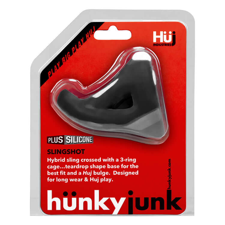 Slingshot 3-Ring Teardrop Sling By Hunkyjunk Tar | 840215119711 | Discreet Personal Wellness
