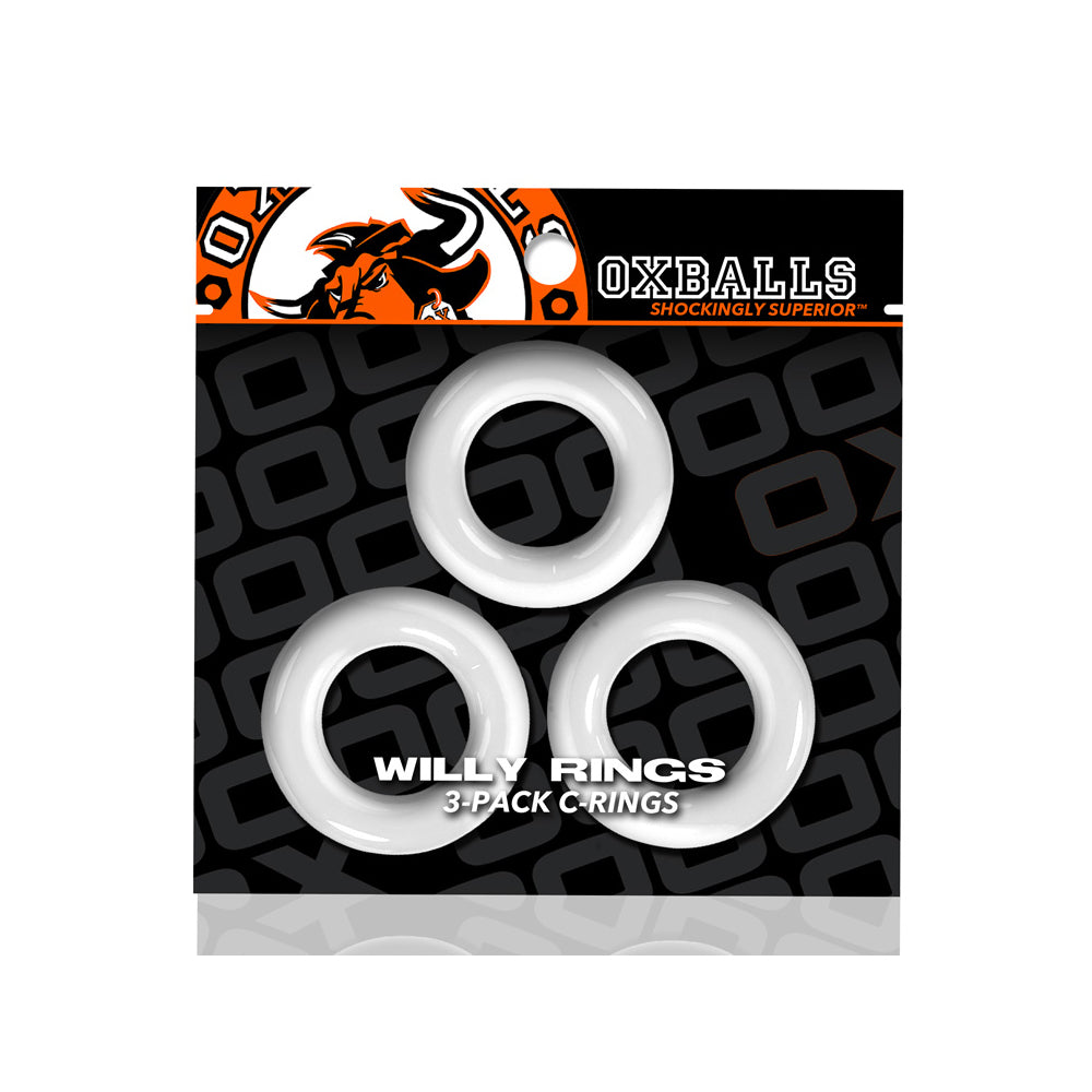 Willy Rings 3-Pack Penisrings White | 840215120335 | Discreet Personal Wellness