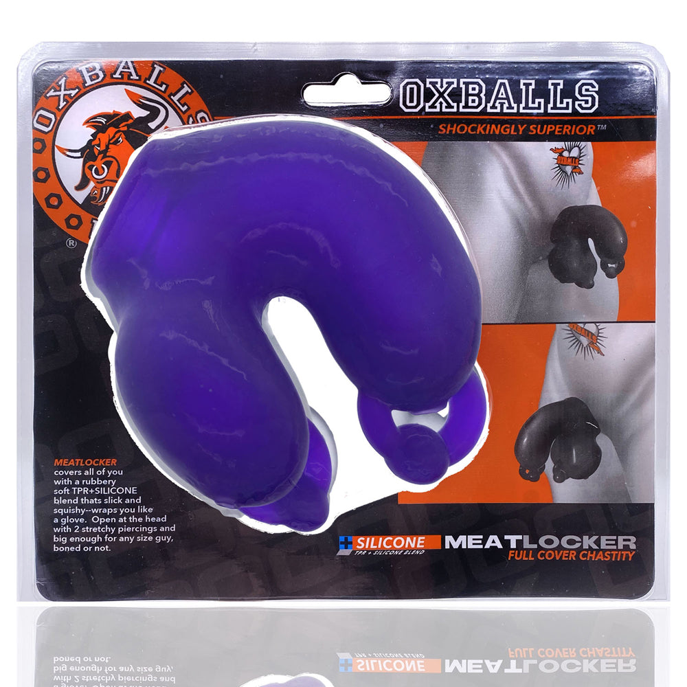 Meatlocker Chastity Eggplant Ice | 840215120564 | Discreet Personal Wellness