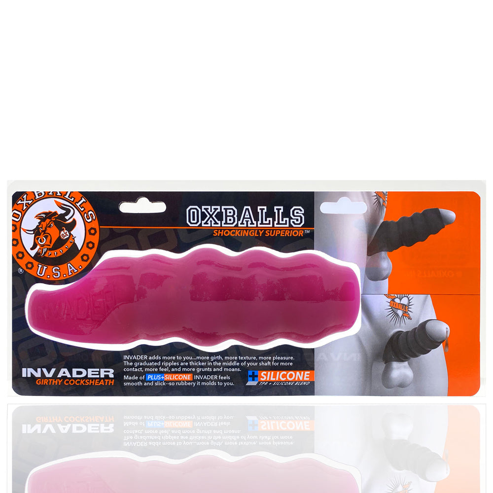 Invader Penisheath Hot Pink Ice | 840215120601 | Discreet Personal Wellness