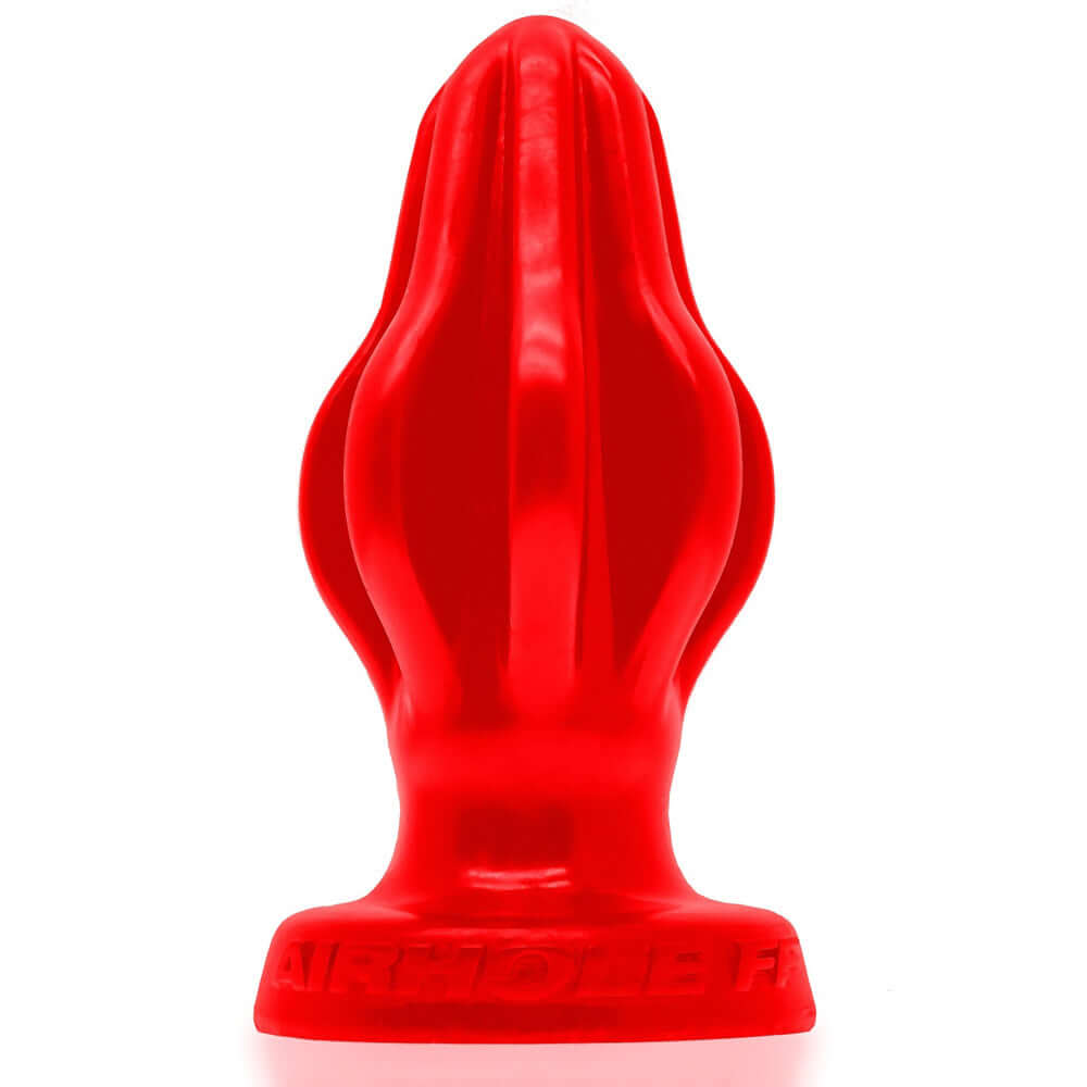 Airhole-3 Finned Plug Red Large | 840215122261 | Discreet Personal Wellness