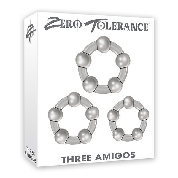 Three Amigos 3 Beaded Penis Rings | 844477013312 | Discreet Personal Wellness