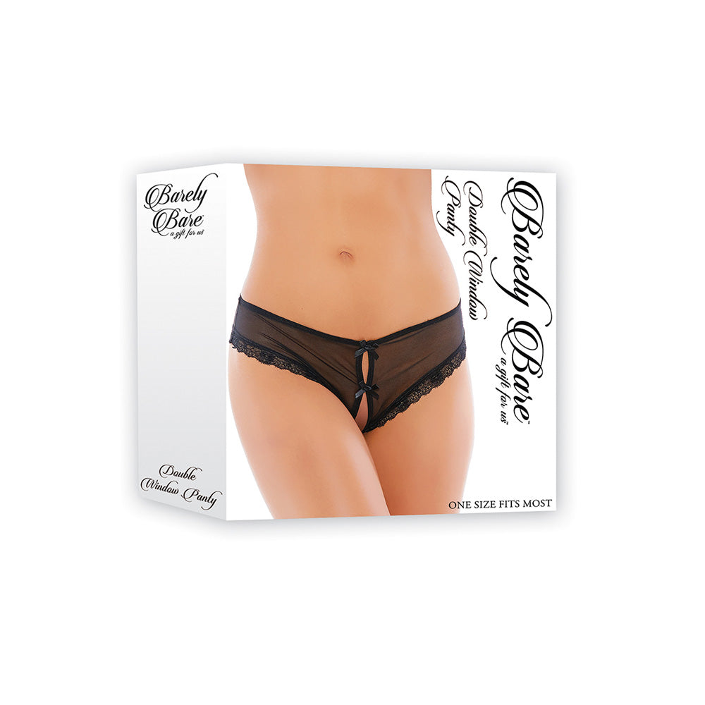 Double Window Panty Black | 844477014753 | Discreet Personal Wellness