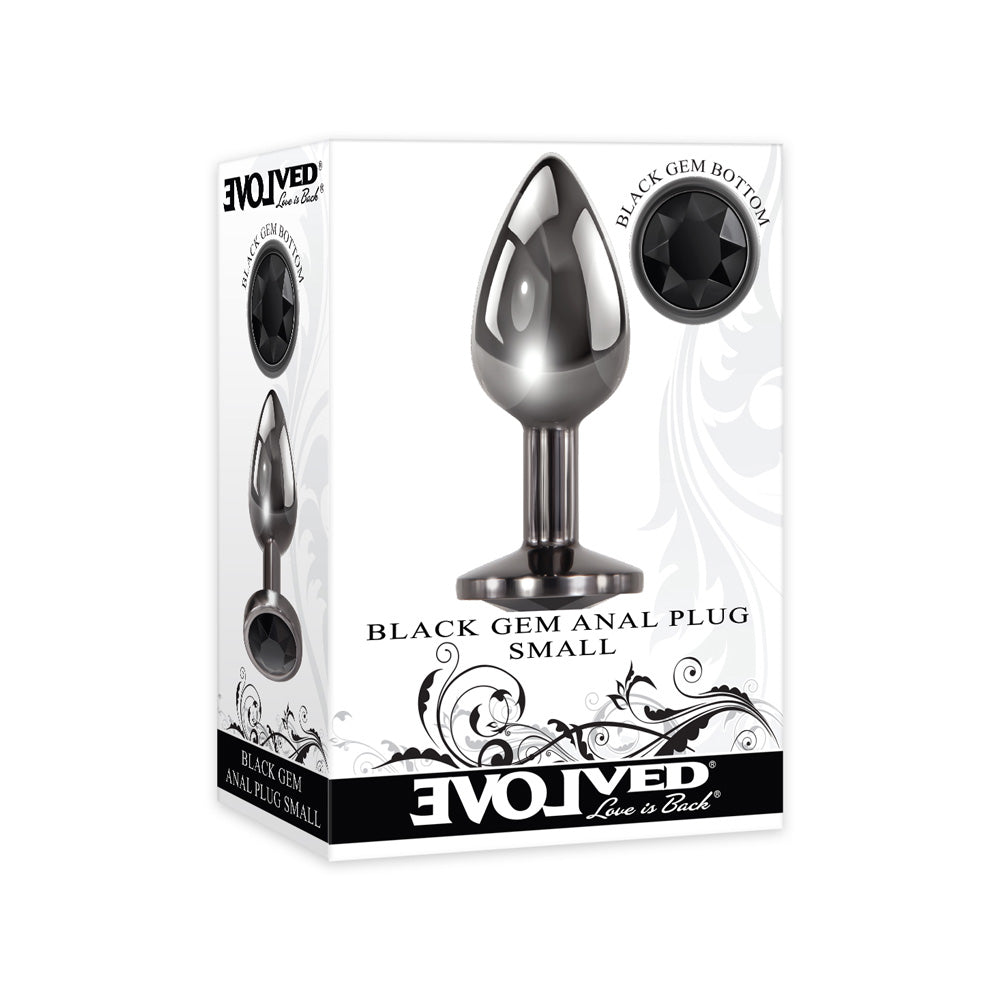 Black Gem Anal Plug Small | 844477018584 | Discreet Personal Wellness