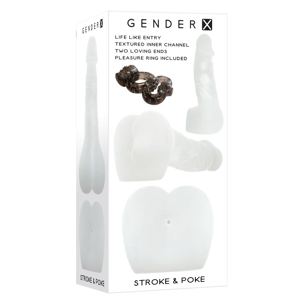 Stroke & Poke Stroker / Penis Combo | 844477019376 | Discreet Personal Wellness