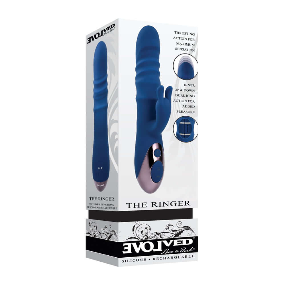The Ringer Double Ring Shaft Dual Stim | 844477021232 | Discreet Personal Wellness