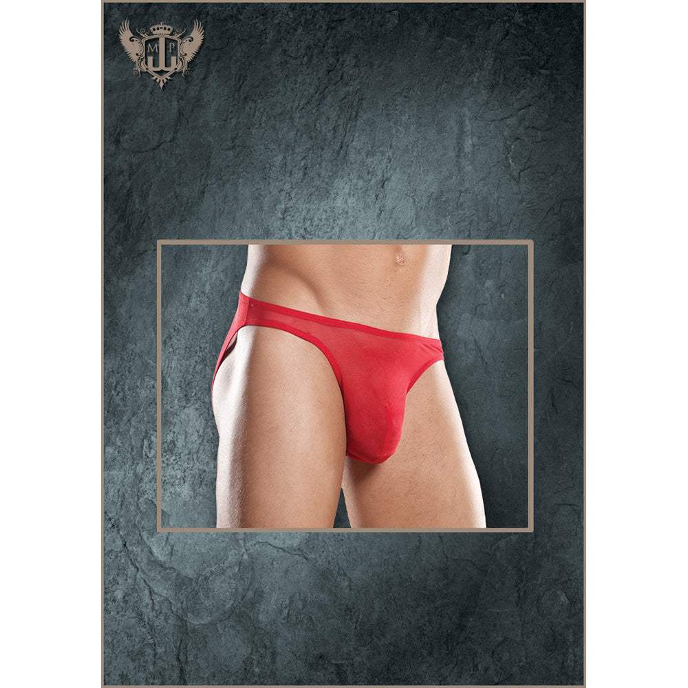 Stretch Mesh Wonder Bikini Red 1X | 845830035613 | Discreet Personal Wellness