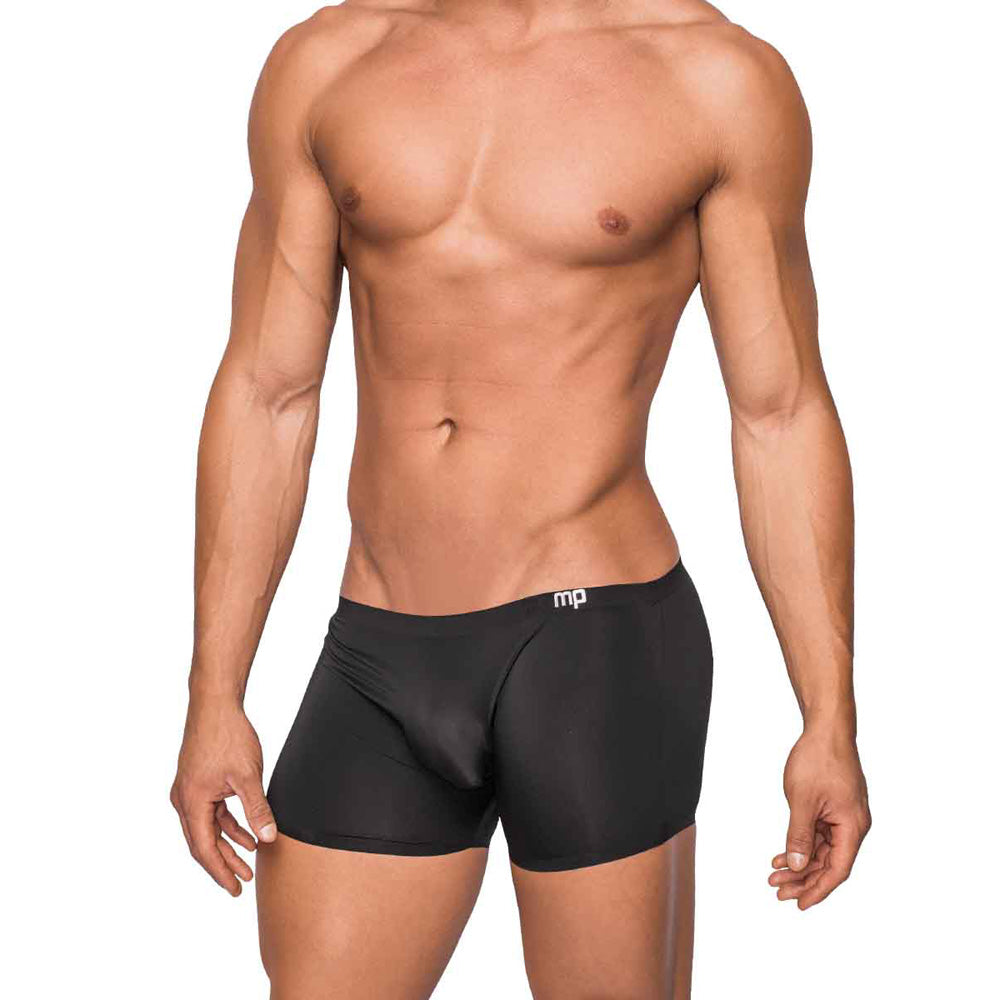Seamless Sleek Short W/Sheer Pouch Black S | 845830073400 | Discreet Personal Wellness