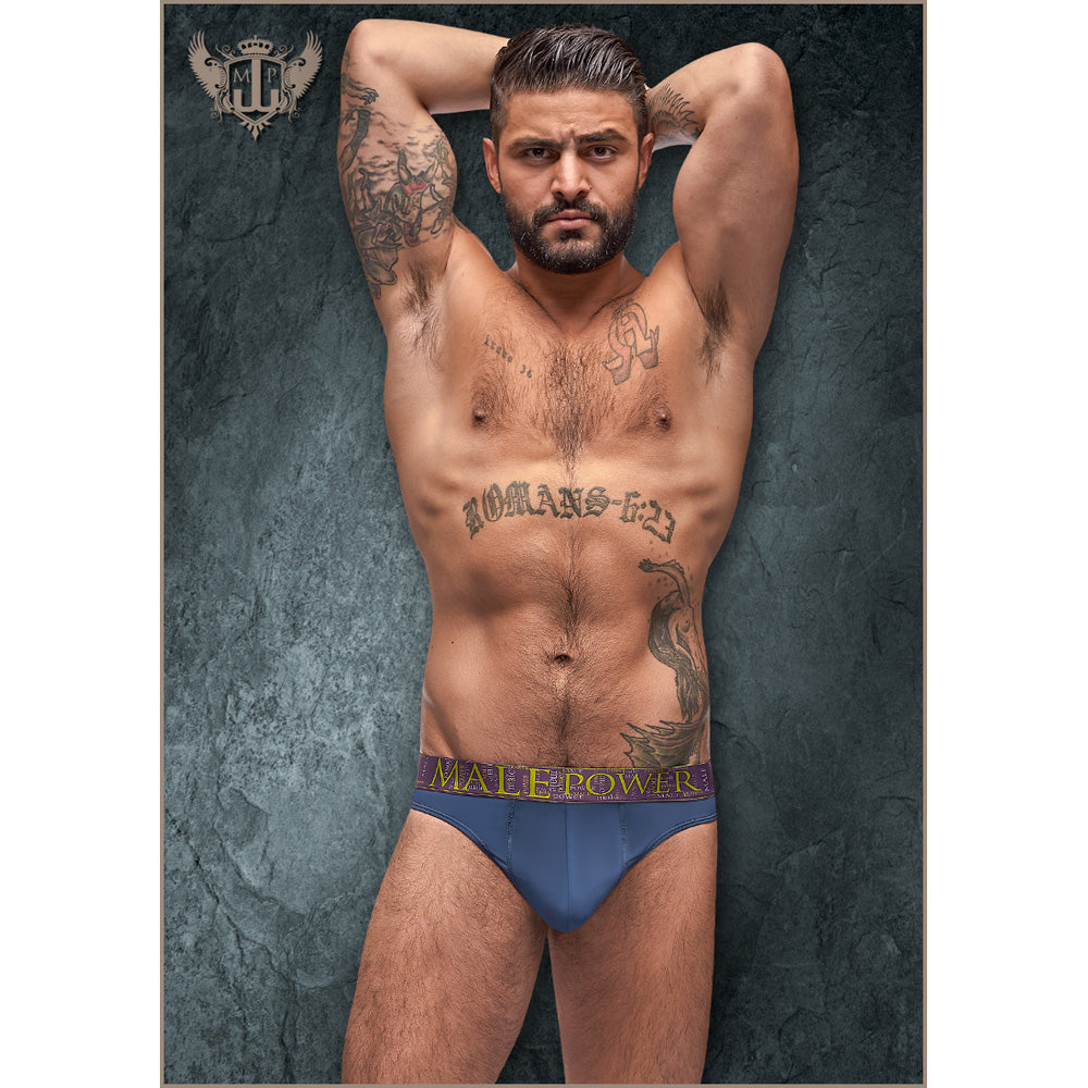 Avant-Garde Enhancer Thong Antique Blue L/Xl | 845830080910 | Discreet Personal Wellness