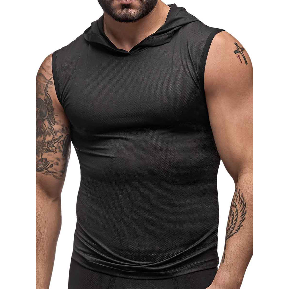 Black Nite Hoodie Tank Black X-Large | 845830081849 | Discreet Personal Wellness