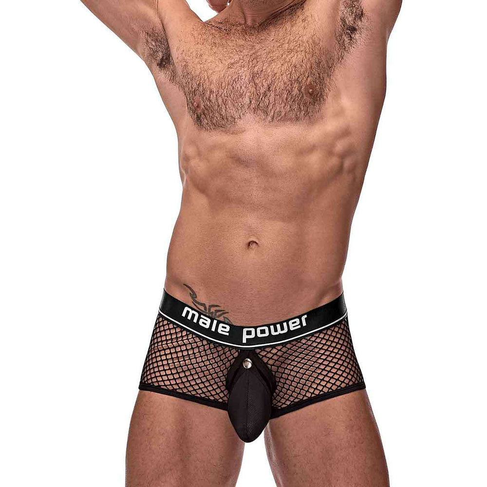 Penis Pit Net Mini Penis Ring Short Black L | 845830084031 | Discreet Personal Wellness