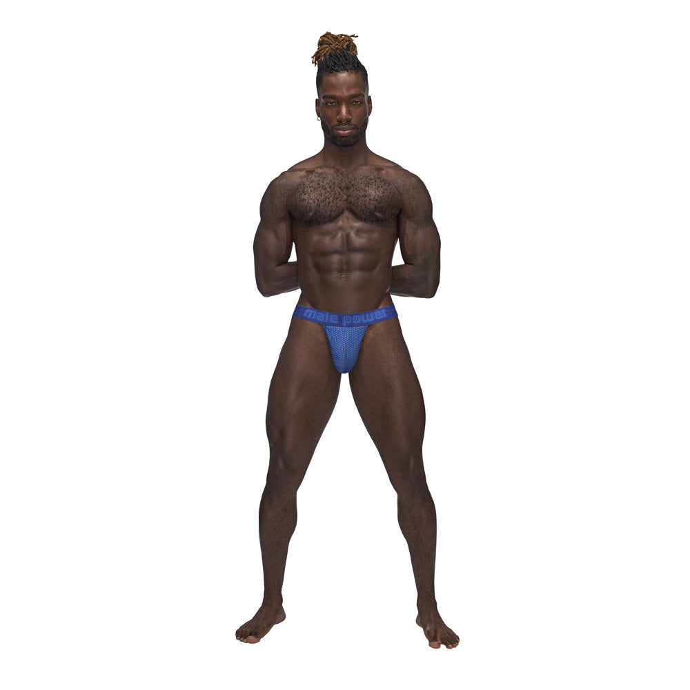 Sexagon Strappy Ring Jock Royal L/Xl | 845830086486 | Discreet Personal Wellness