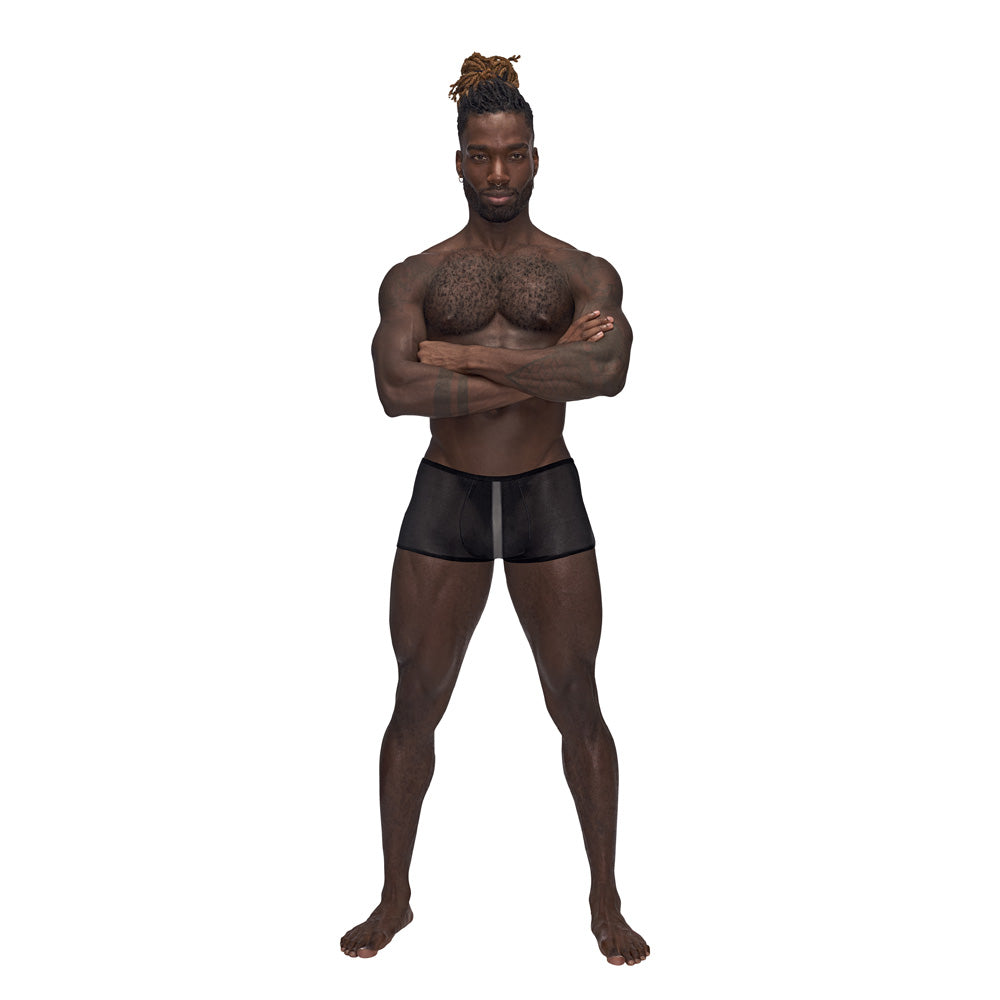 Landing Strip Mini Short Black Xl | 845830086714 | Discreet Personal Wellness