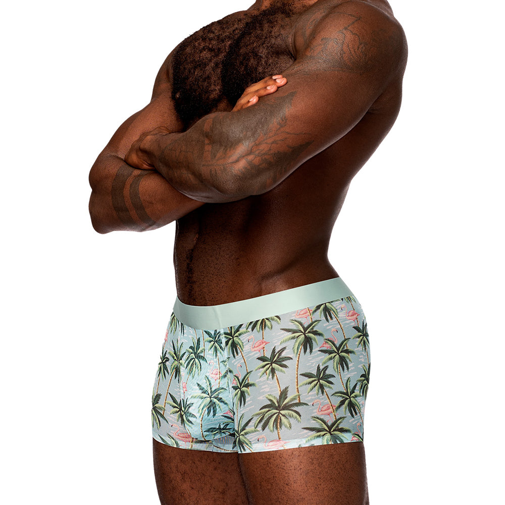 Sheer Prints Seamless Sheer Short Flamingo Large | 845830089395 | Discreet Personal Wellness
