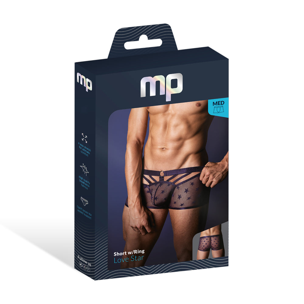 Love Star Short W/ Ring Purple Medium | 845830093262 | Discreet Personal Wellness