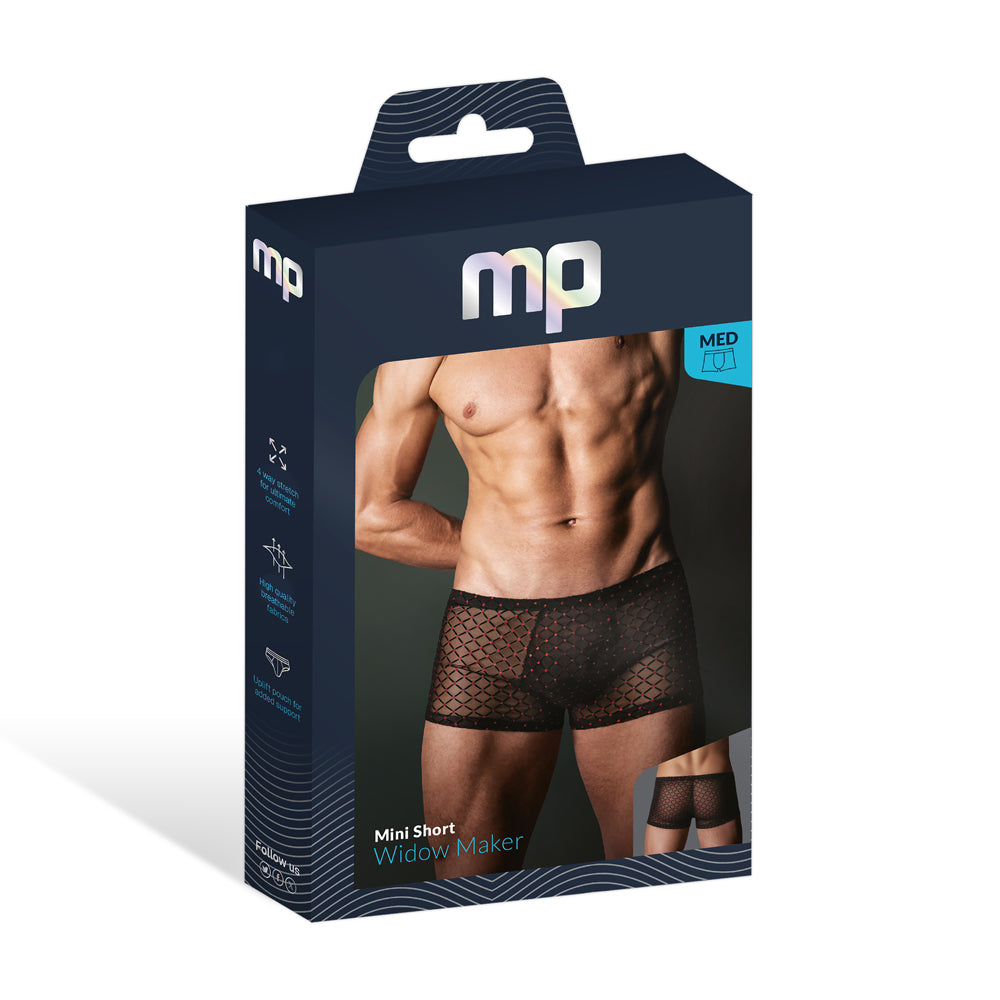 Widow Maker Mini Pouch Short Black Small | 845830093781 | Discreet Personal Wellness