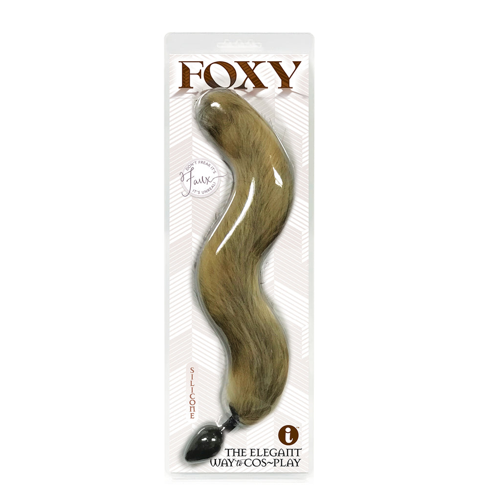 Foxy Silicone Fox Tail Butt Plug Gold | 847841014038 | Discreet Personal Wellness