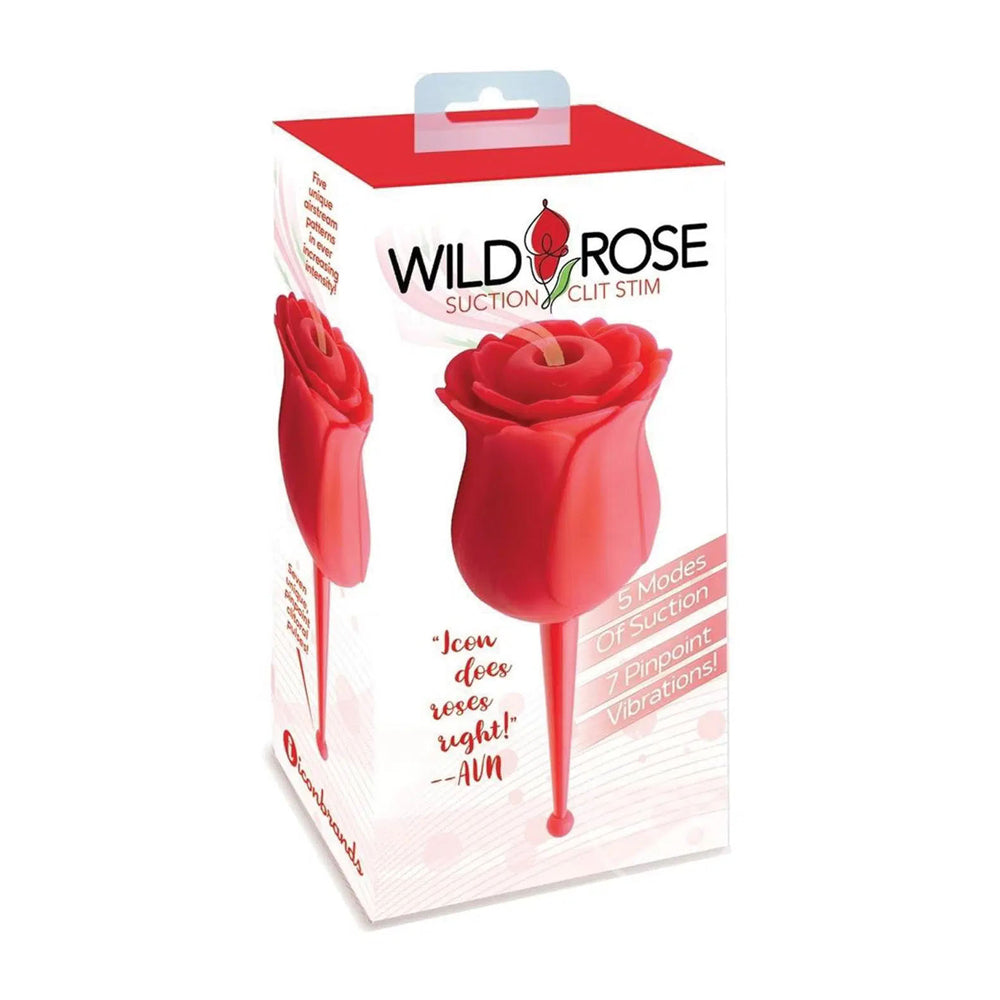 Wild Rose Le Point Rechargeable Silicone Suction Vibrator | 847841017053 | Discreet Personal Wellness