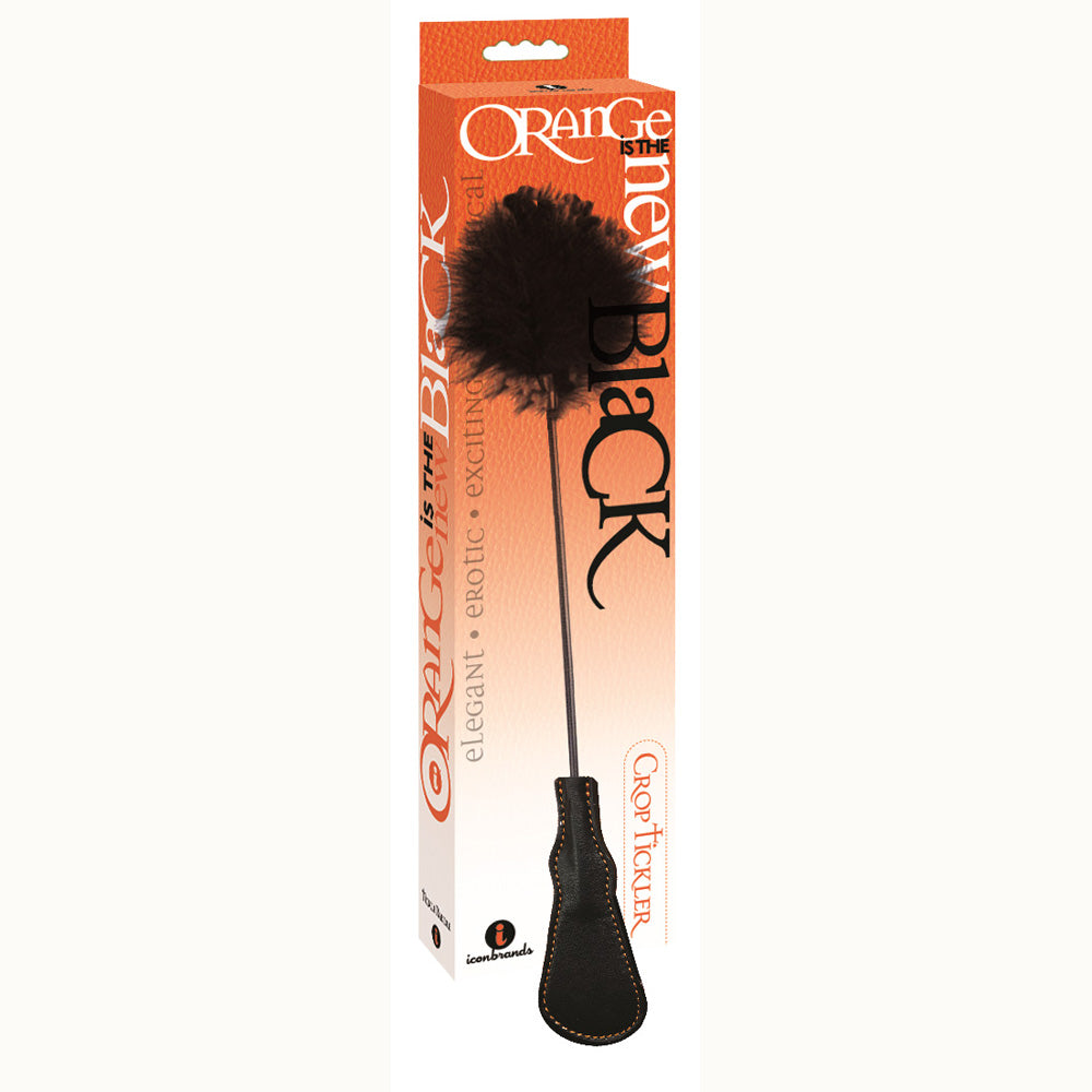 The 9's Orange Is The New Black Riding Crop & Tickler | 847841025317 | Discreet Personal Wellness