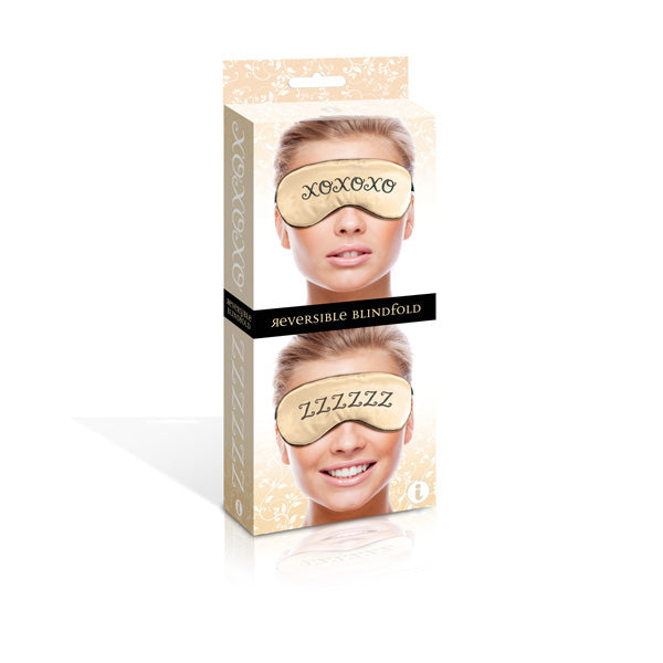 The 9's Xoxo/Zzz Satin Blindfold | 847841026376 | Discreet Personal Wellness