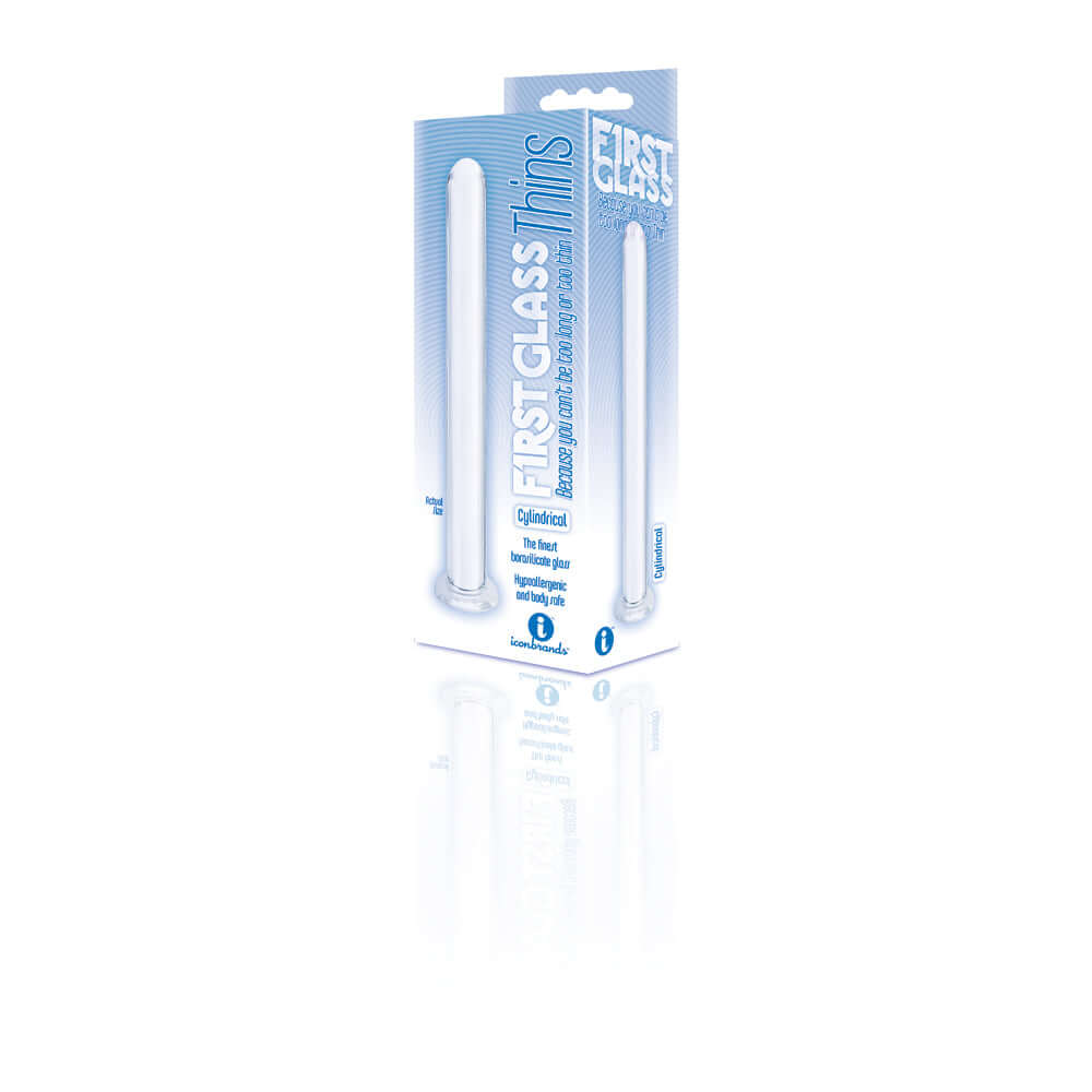 The 9's Glass Thins Clyndrical Glass Plug | 847841026833 | Discreet Personal Wellness