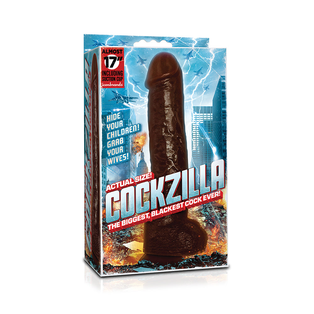Peniszilla 16.5" Realistic Penis Black | 847841030601 | Discreet Personal Wellness