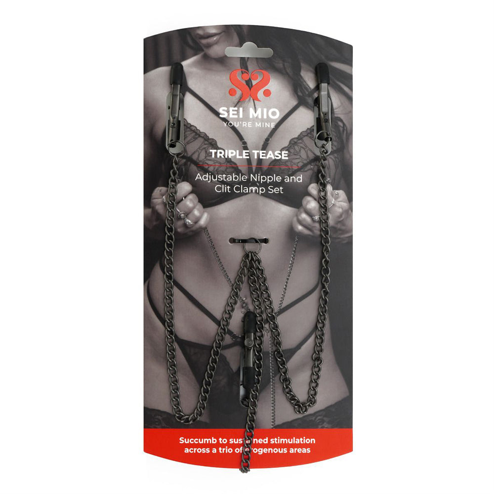 Sei Mio Triple Tease Clamp Set | 847878002404 | Discreet Personal Wellness