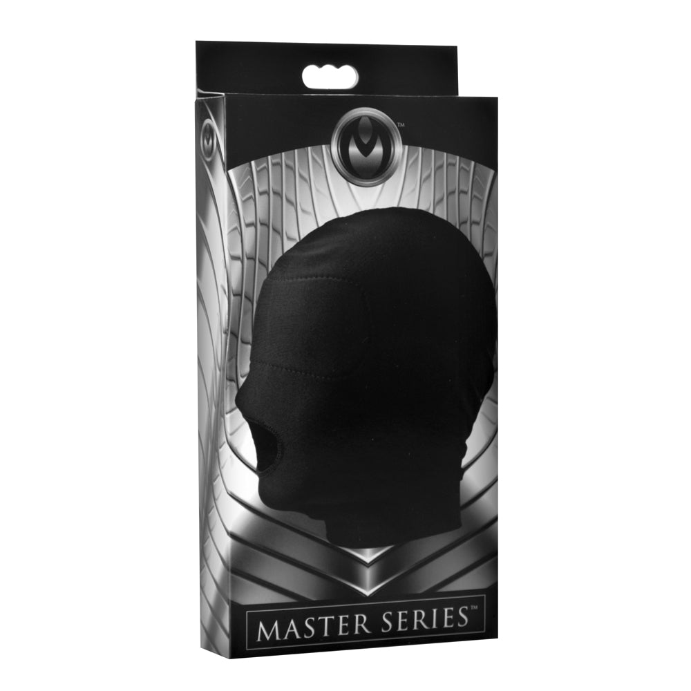 Master Series Disguise Open Mouth Hood With Padded Blindfold | 848518016768 | Discreet Personal Wellness