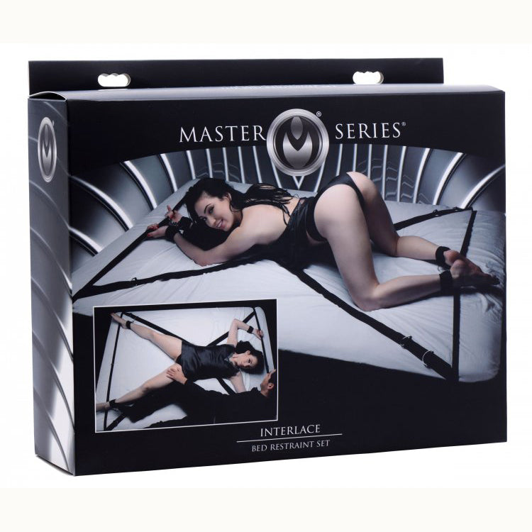 Master Series Interlace Over And Under The Bed Restraint Set | 848518022400 | Discreet Personal Wellness