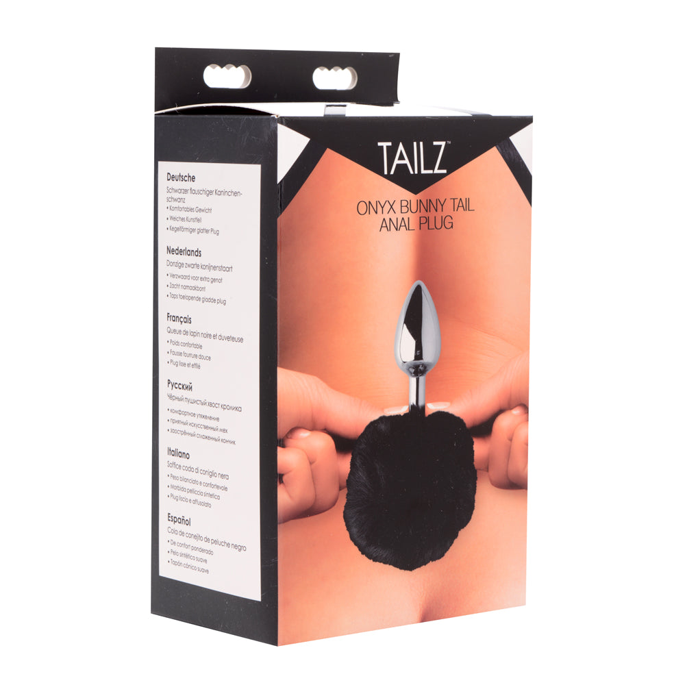 Tailz Onyx Bunny Tail Anal Plug | 848518029737 | Discreet Personal Wellness