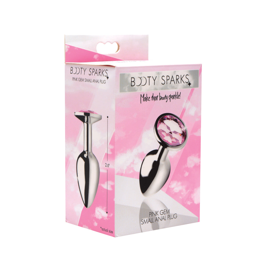 Booty Sparks Pink Gem - Small Anal Plug | 848518029850 | Discreet Personal Wellness