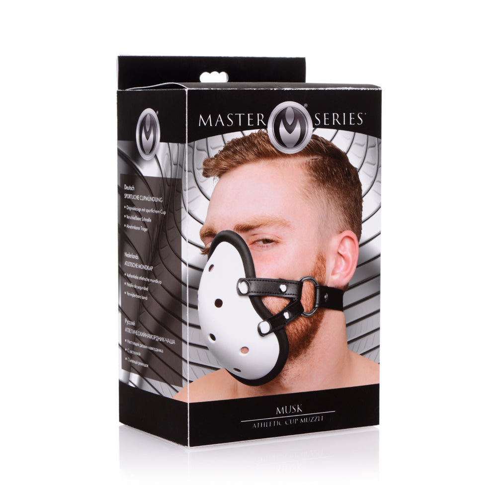Master Series Musk Athletic Cup Muzzle | 848518030016 | Discreet Personal Wellness