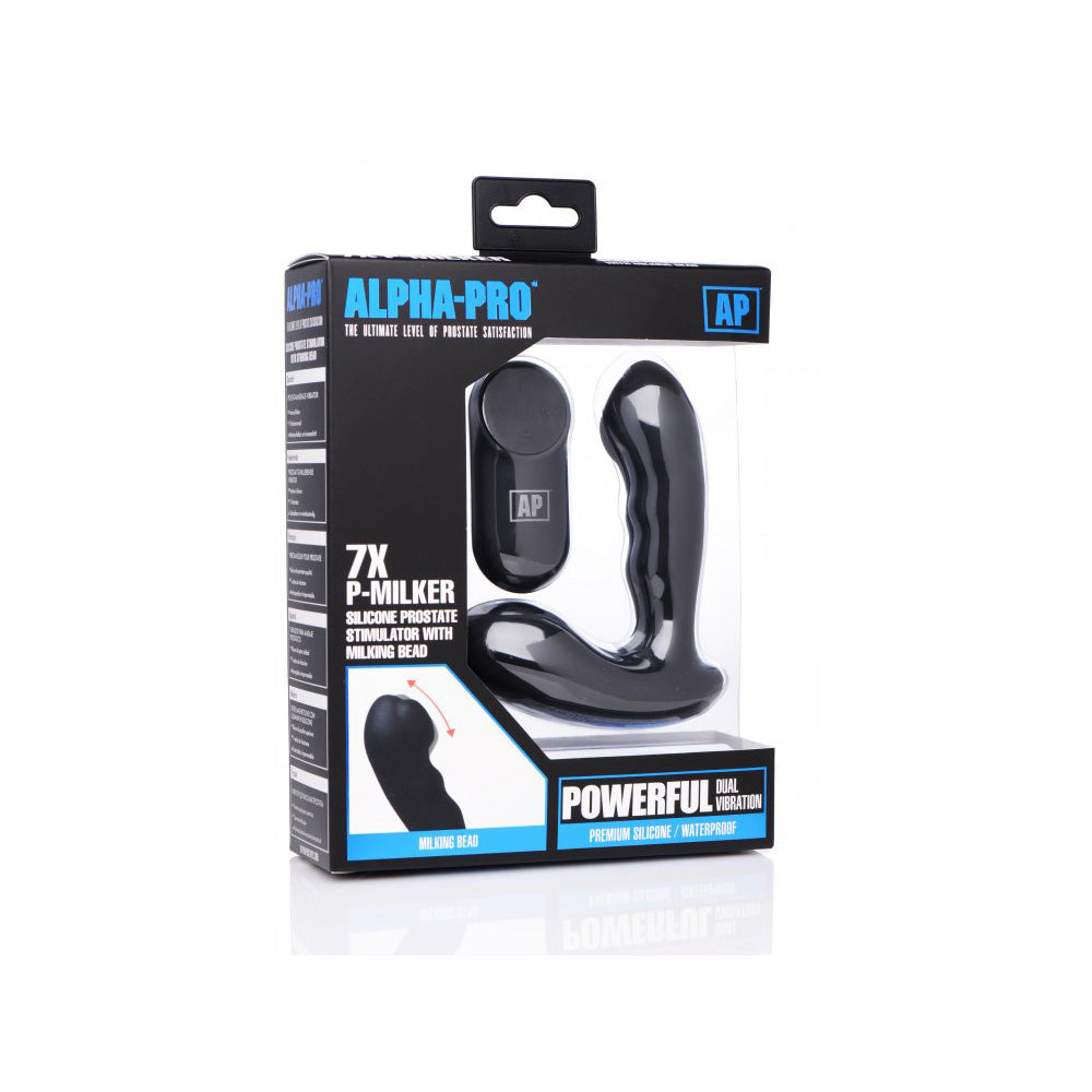 Alpha-Pro 7X P-Milker Prostate Stimulator W/ Milking Bead | 848518033307 | Discreet Personal Wellness