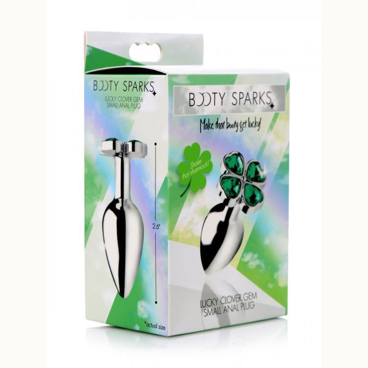 Booty Sparks Lucky Clover Gem Anal Plug Small | 848518033710 | Discreet Personal Wellness