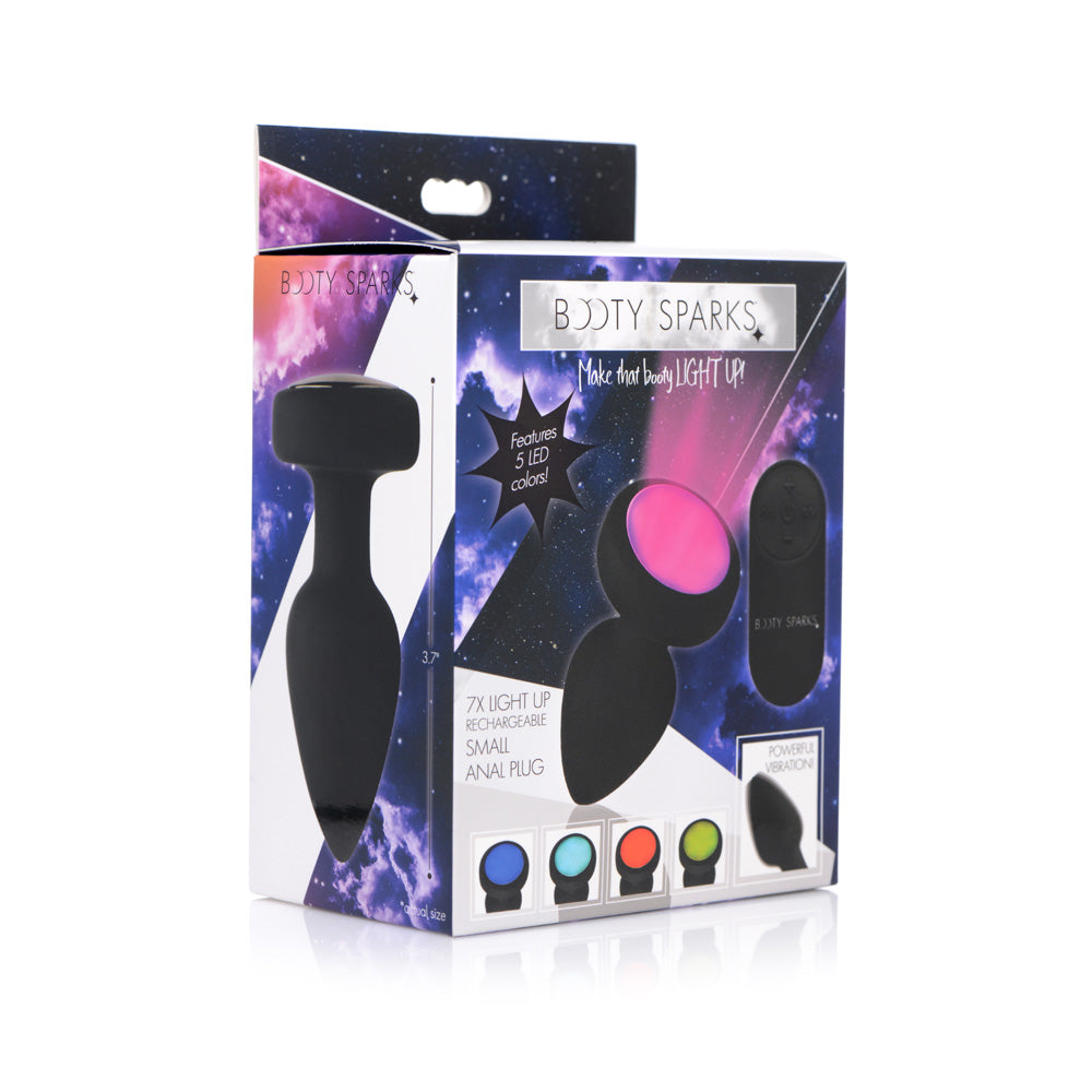 Booty Sparks 7X Light Up Rechargeable Anal Plug Small | 848518034557 | Discreet Personal Wellness