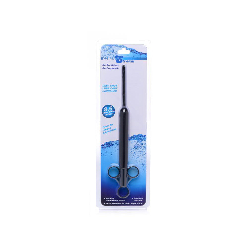 Cleanstream Deep Shot Silicone Ribbed Lube Launcher | 848518035400 | Discreet Personal Wellness