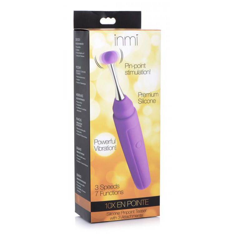 Inmi 10X En Pointe Silicone Pinpoint Teaser With Attachments | 848518041807 | Discreet Personal Wellness