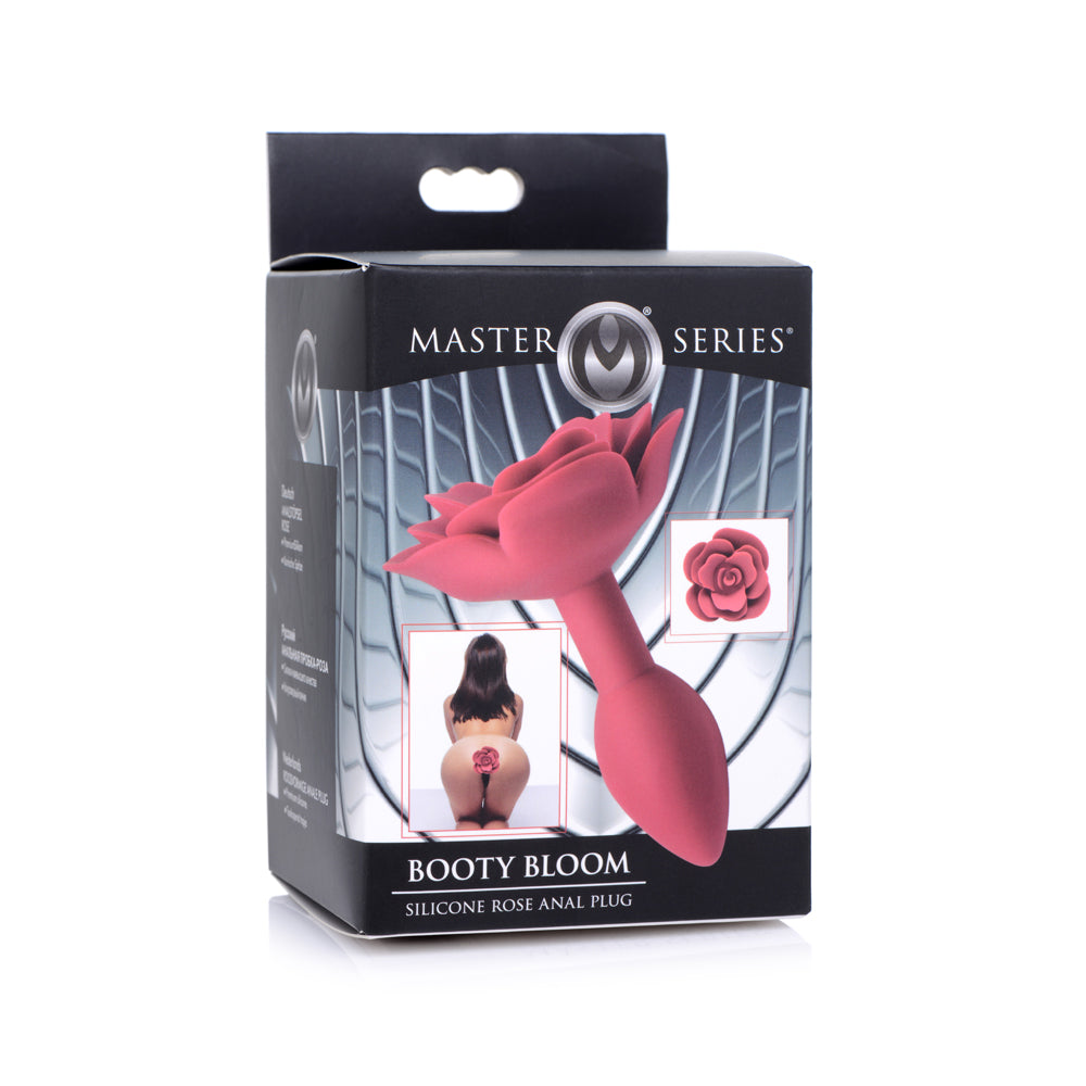 Master Series Booty Bloom Silicone Rose Anal Plug | 848518041814 | Discreet Personal Wellness