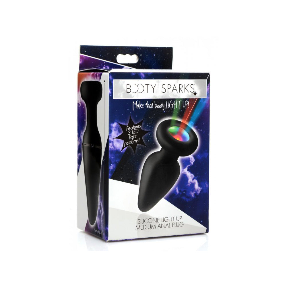 Booty Sparks Silicone Light-Up Medium Anal Plug | 848518044433 | Discreet Personal Wellness