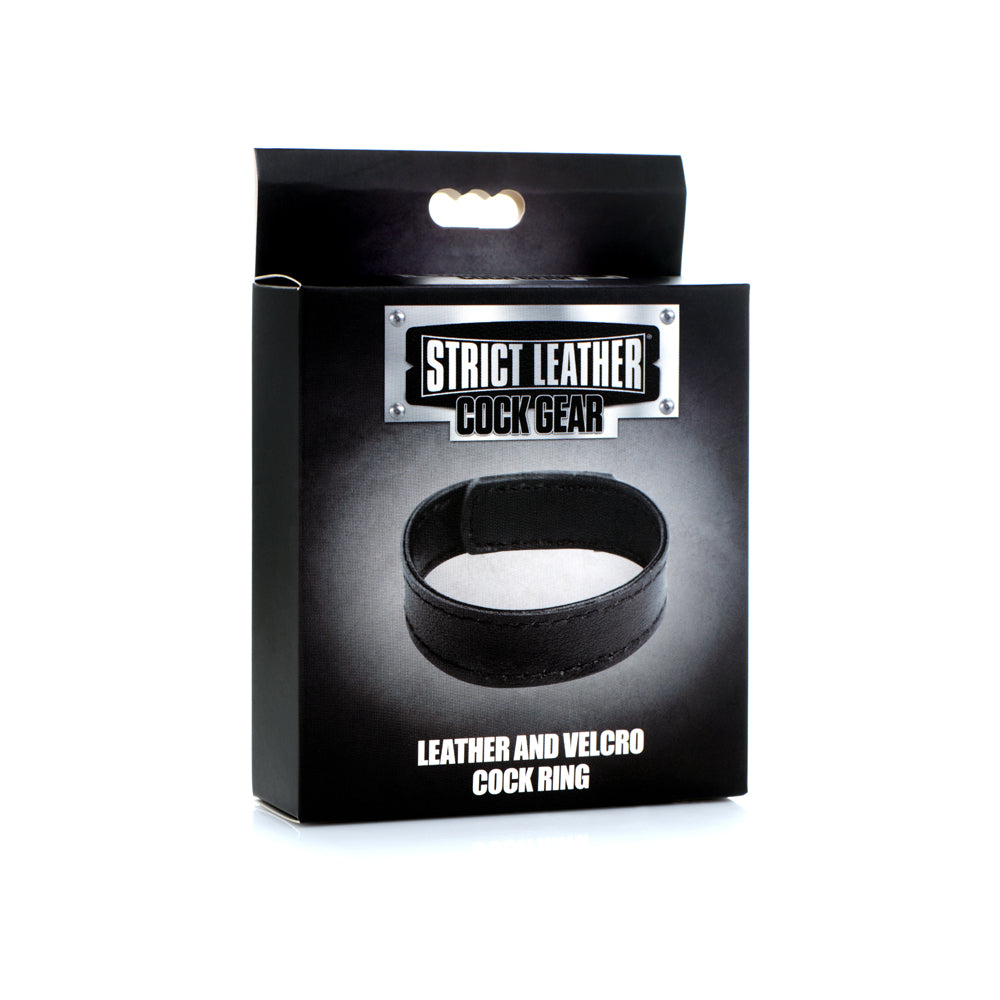 Strict Leather Penis Gear Velcro Leather Penis Ring | 848518045577 | Discreet Personal Wellness