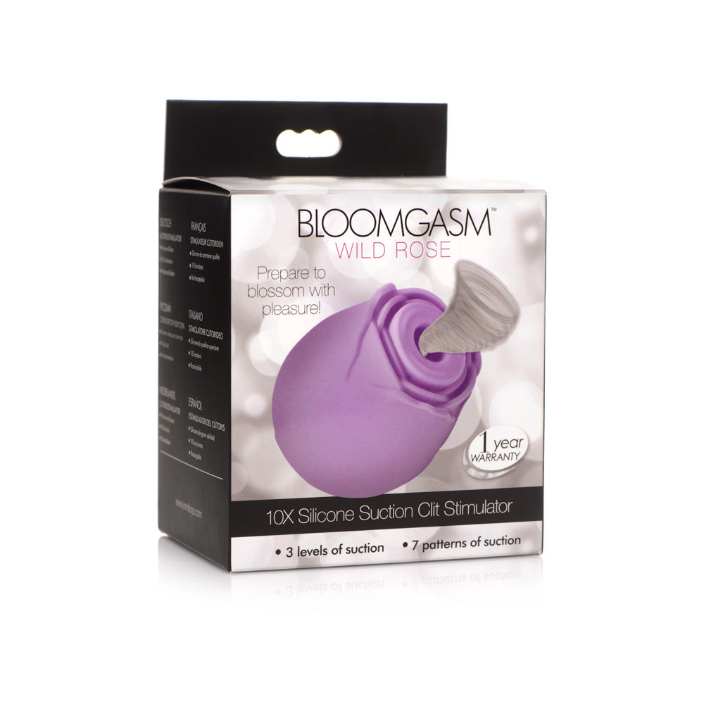 Bloomgasm Purple Rose 10X Suction Clitoris Stimulator | 848518046048 | Discreet Personal Wellness