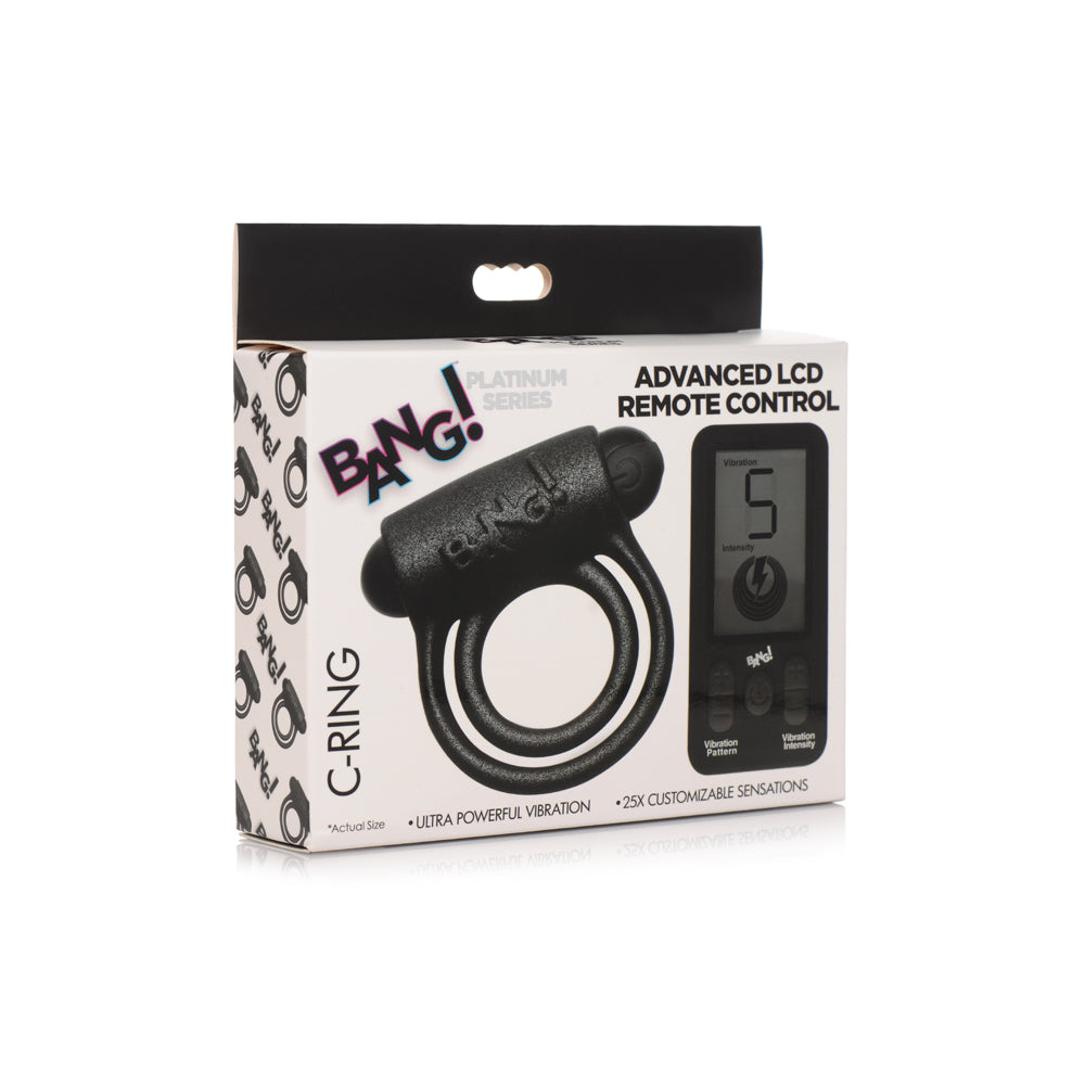 Bang! 25X Vibrating Silicone Penis Ring With Remote Control | 848518046352 | Discreet Personal Wellness