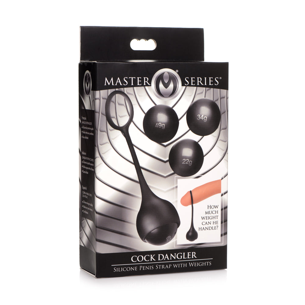 Master Series Penis Dangler Silicone Penis Strap With Weights | 848518046727 | Discreet Personal Wellness