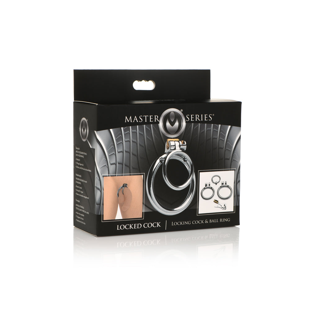 Master Series Locking Penis & Ball Ring | 848518048981 | Discreet Personal Wellness